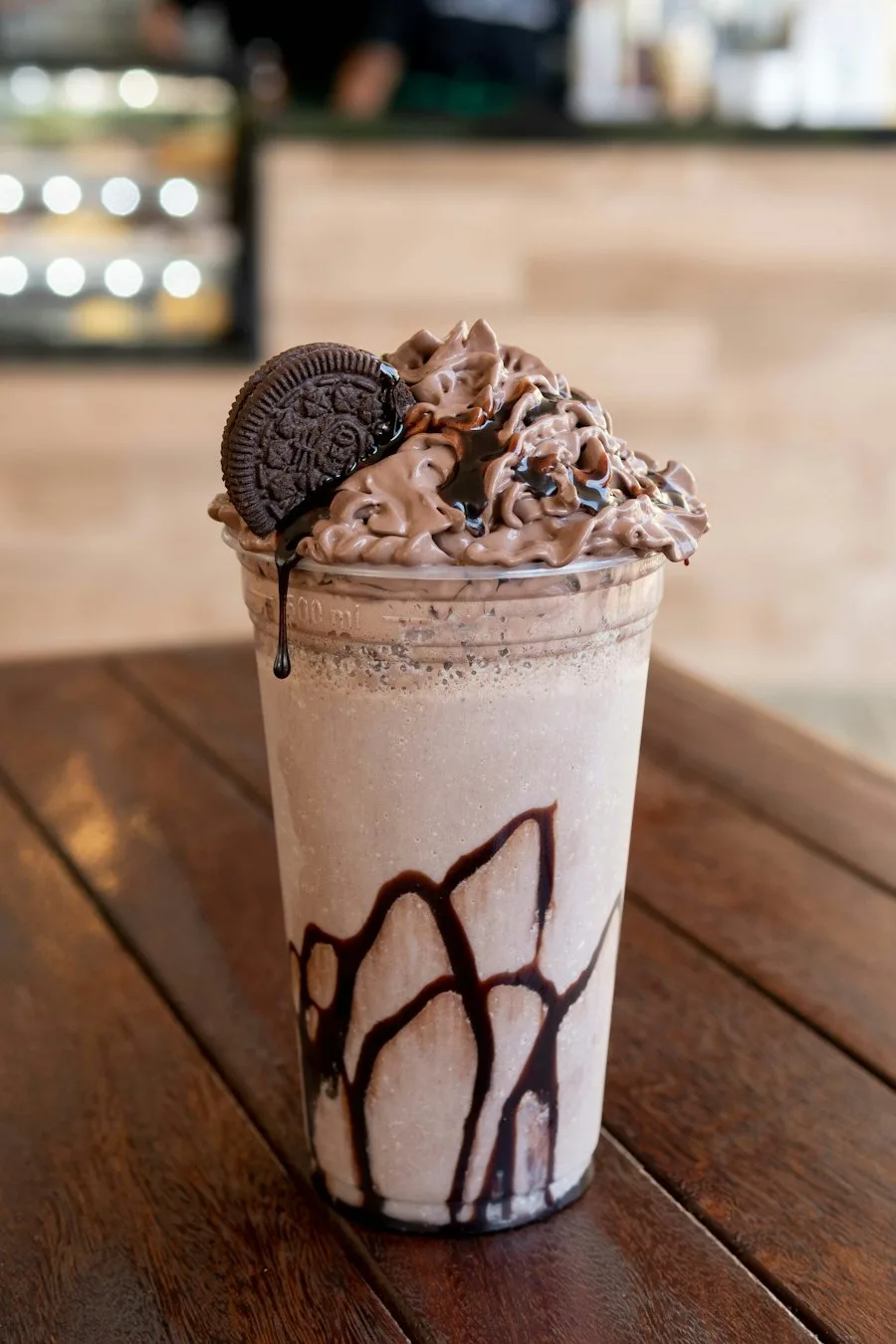 Thick chocolate shake